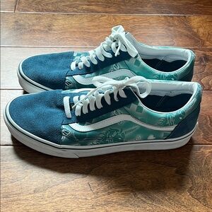 Vans Teal and Blue Old Skool Sneakers